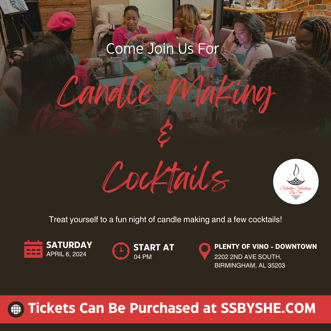 Craft the Perfect Pairing: Candle Making and Cocktail Tasting Fun! - Saturday, April 6th