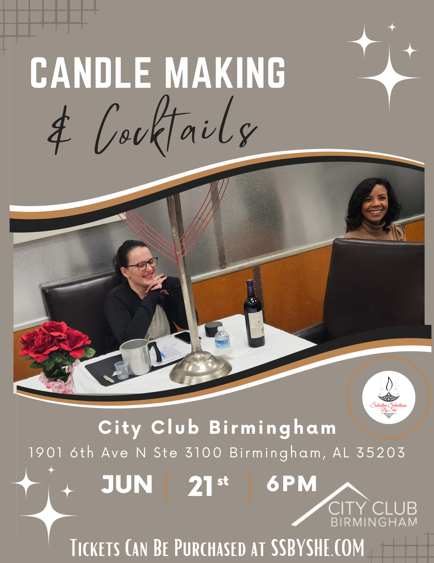 Craft the Perfect Pairing: Candle Making and Cocktail Tasting Fun! - Friday, June 21st