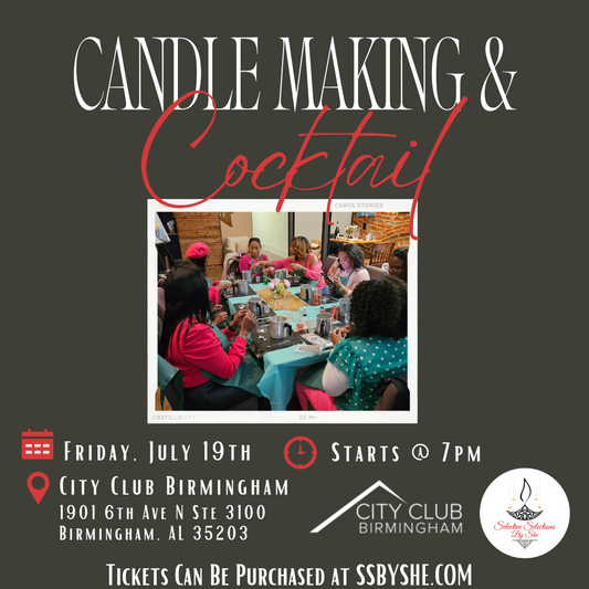 Candle Making and Cocktail Tasting Fun! - Friday, July 19th - SOLD OUT